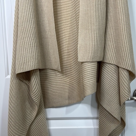 LOFT Beige Drape Open Cardigan New One Size Fits Most - Picture 4 of 9